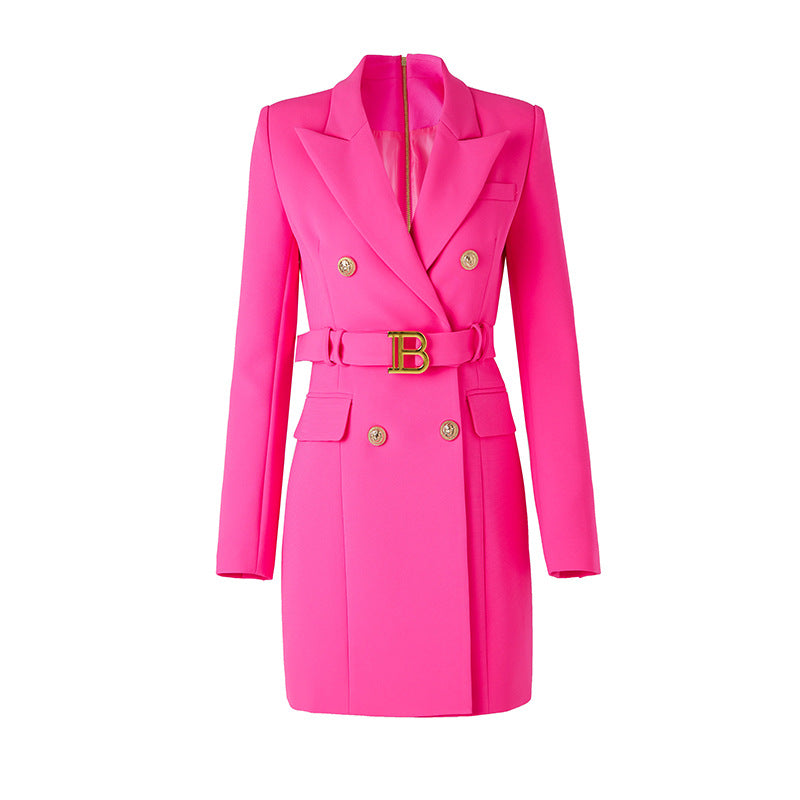 Long Sleeve Lace Up Slim Fit Elegant Dress Dresses