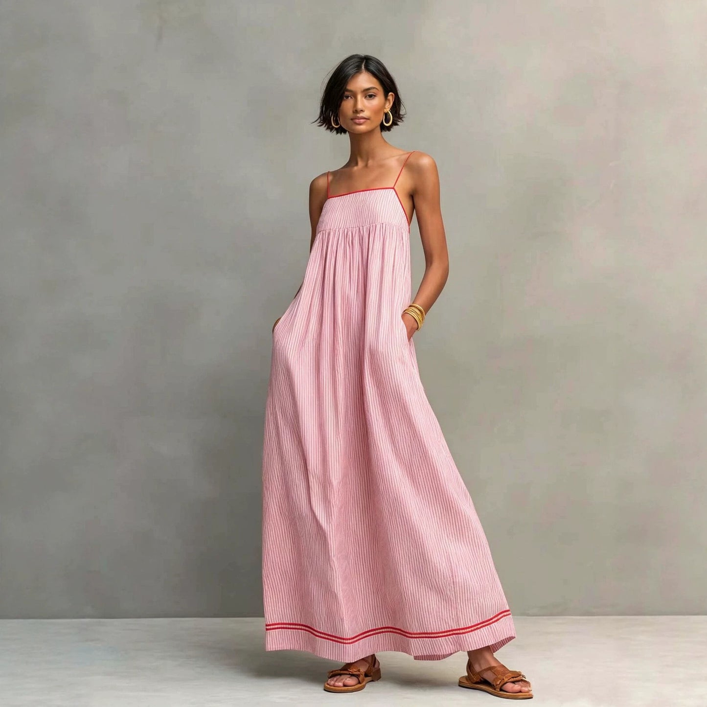 Women's Summer Fashion Casual Spaghetti Straps Sleeveless Clothing