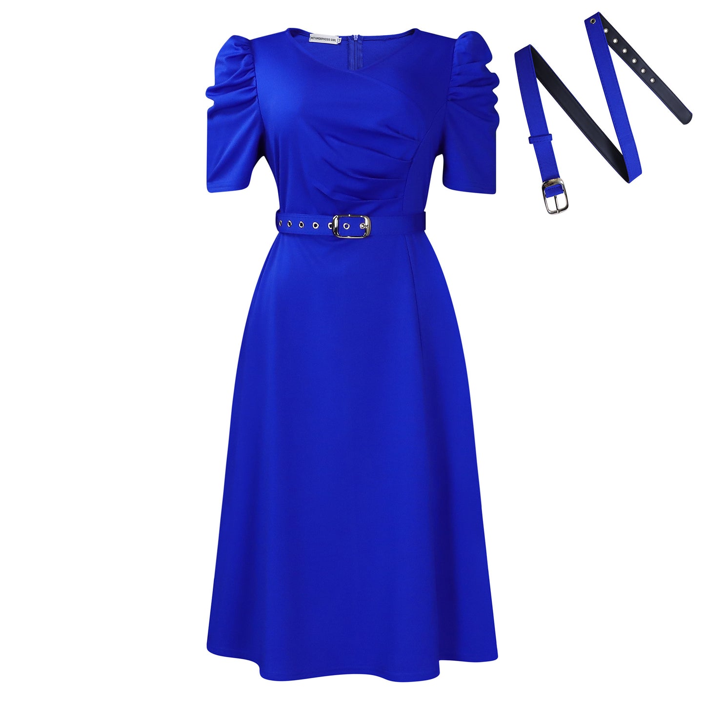 Women's Fashionable Pleated Elegant Large Swing Dress Dresses