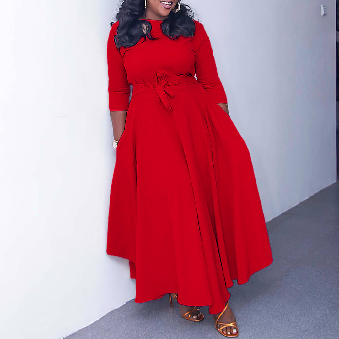 Women's Fashion Elegant Tied Africa Maxi Dress