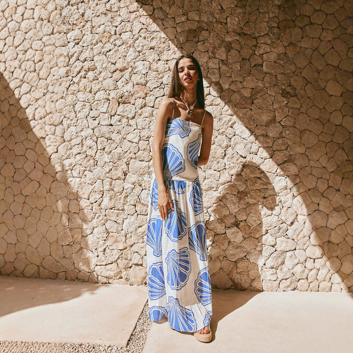 Fashion Loose Linen Sleeveless Tube Vacation Dress