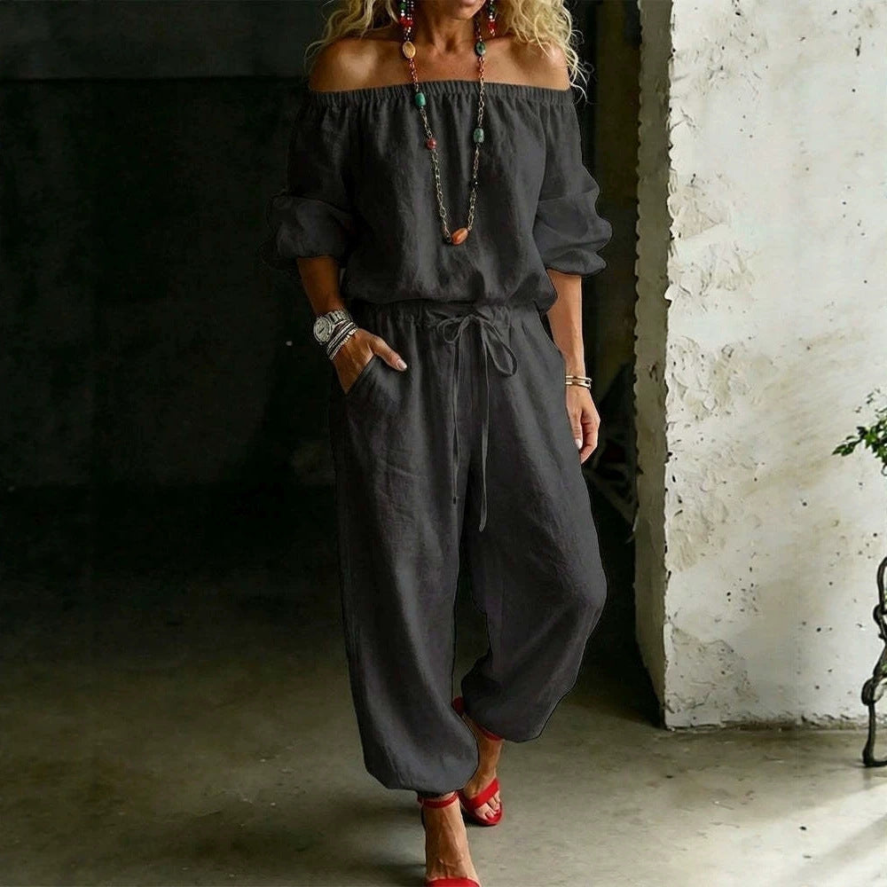 Casual Creative Classy Drawstring Jogger Two-piece Tops