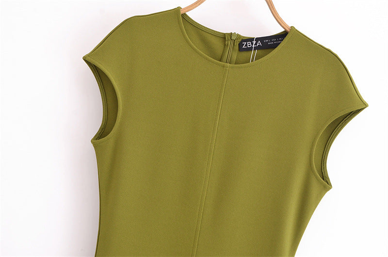 Women's Spring Dress Sleeveless Slimming Temperament Design Dresses
