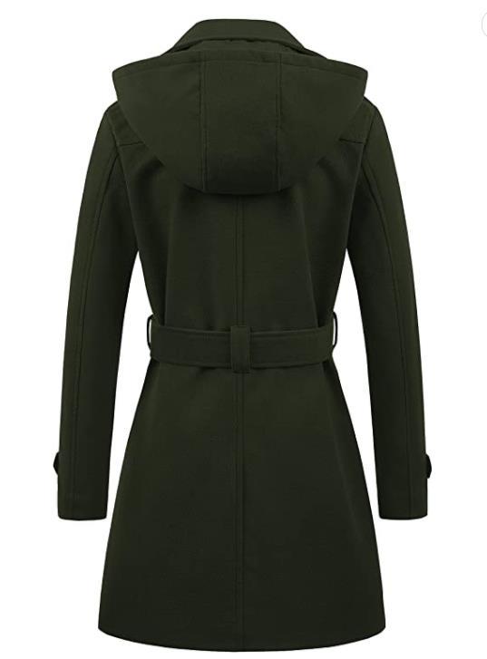 Women's Stylish Hot Single Woolen Hooded Coats