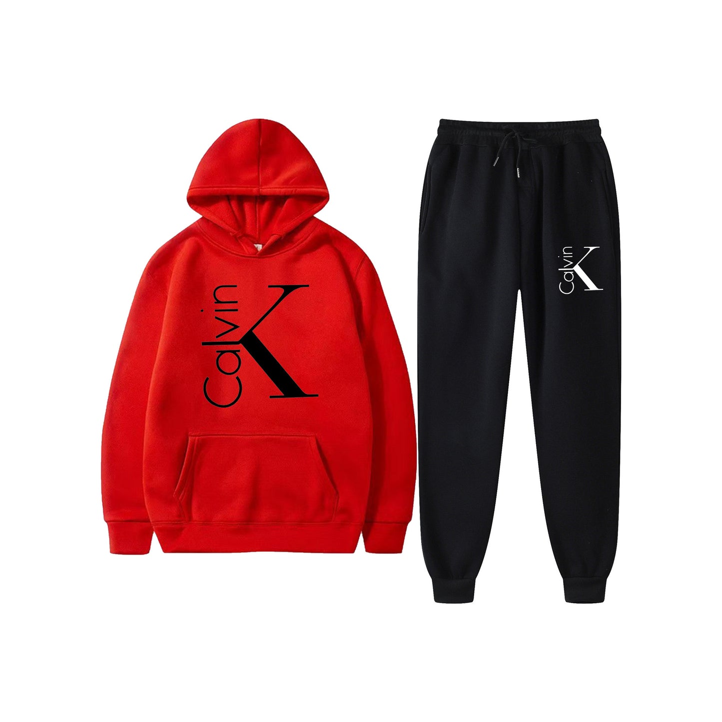 Hooded Sweatshirt Sports Two-piece Set Gradient Letter Suits