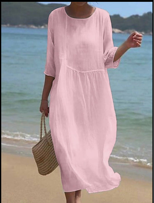 Women's Summer Long Printed Casual Fashion Ladies Dresses