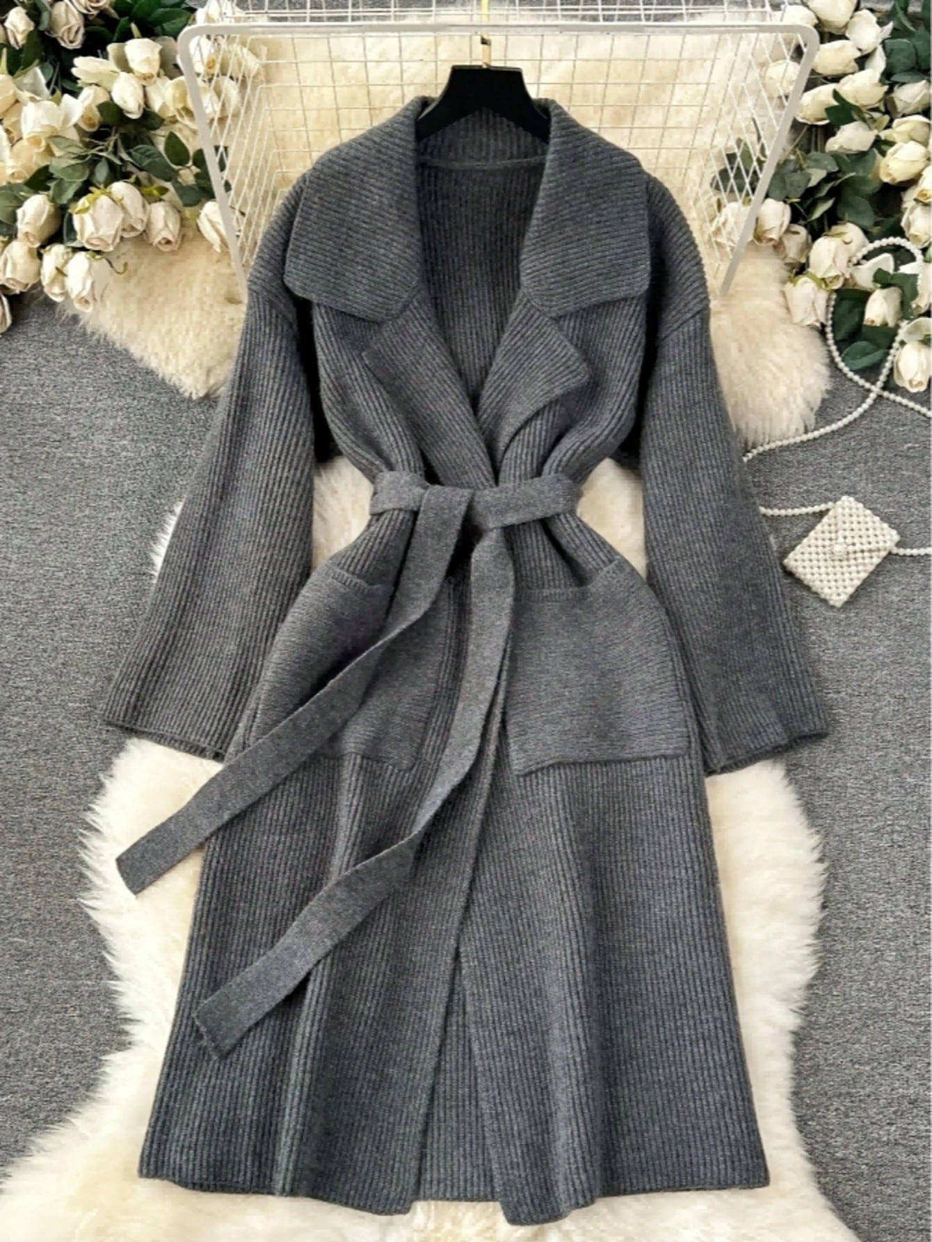 Women's Elegant Simple Long Fashion Knitted Women's Sweater