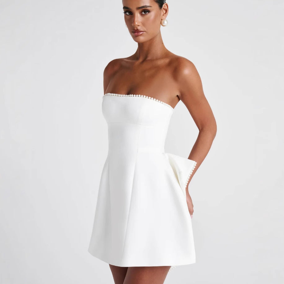 Women's Simple Tube A- Line Elegant Sweet Dresses
