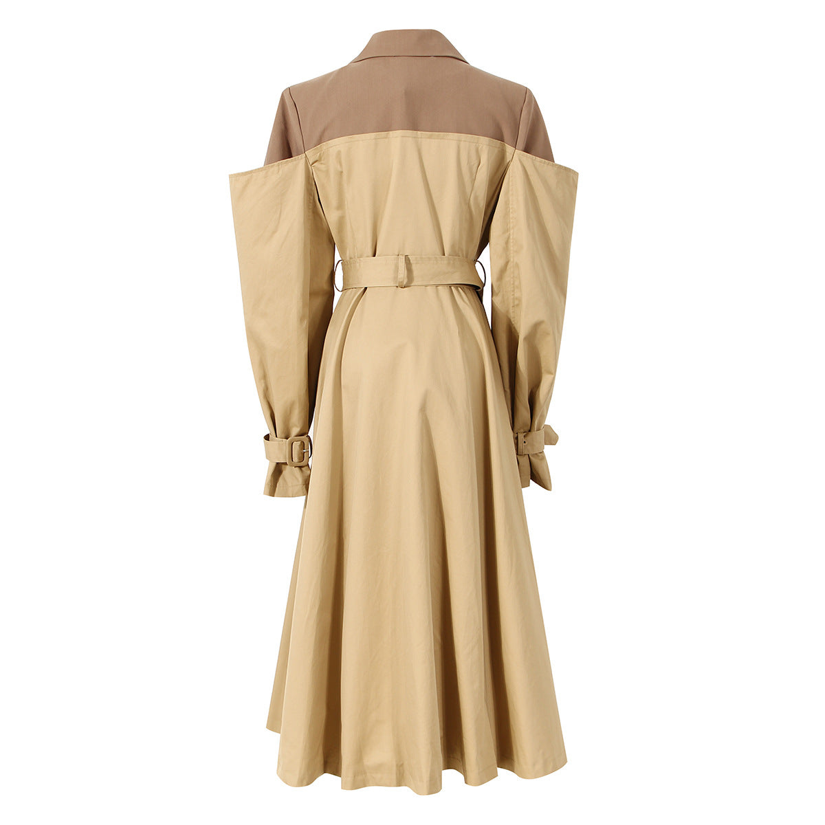 Women's Pieces Collar Trench Mid-length Autumn Design Sense Coats