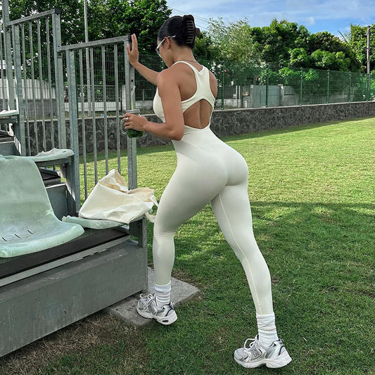Sports Yoga Female Hot Sexy Elastic Jumpsuits