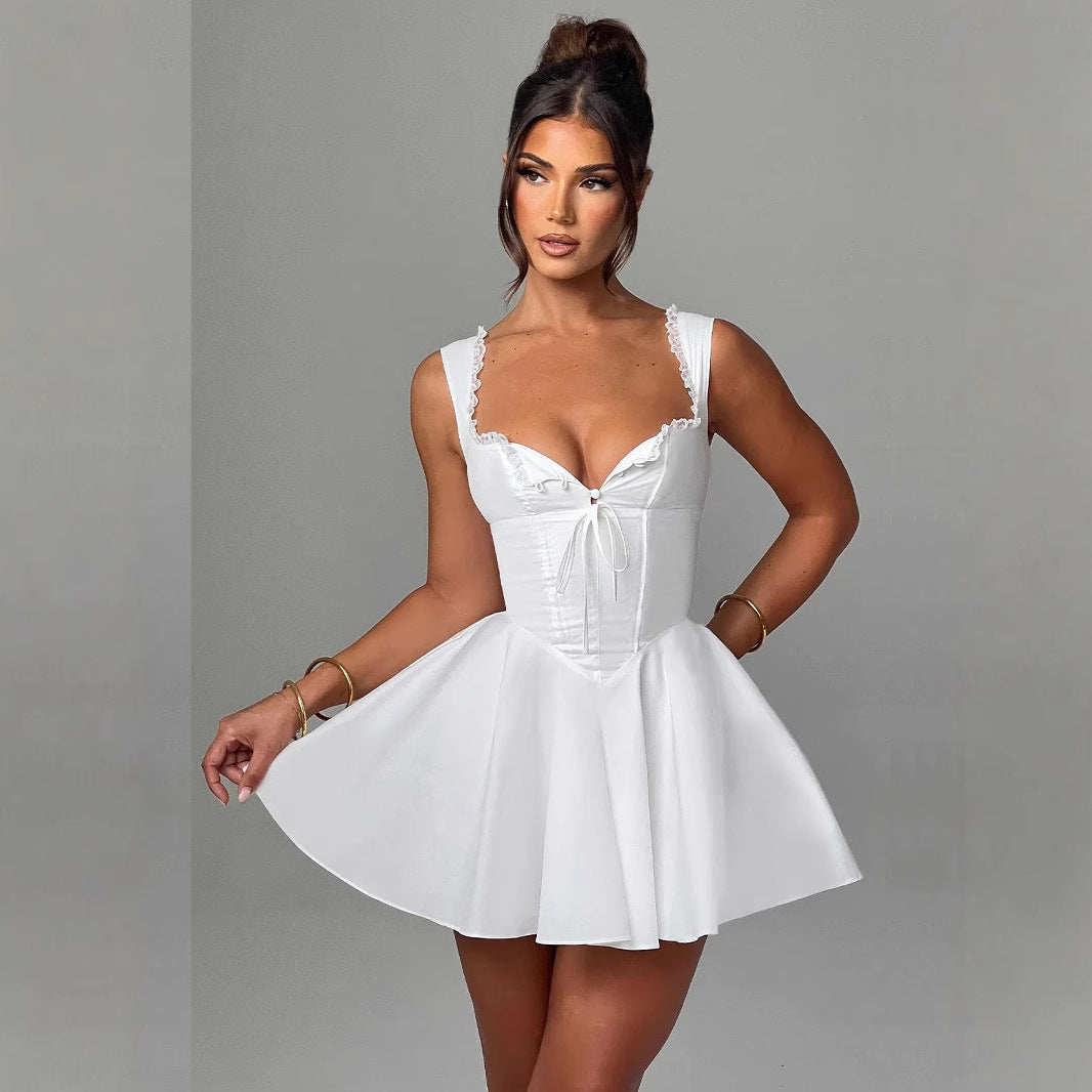 Women's Sleeveless Temperament Camisole Lace Backless Clothing