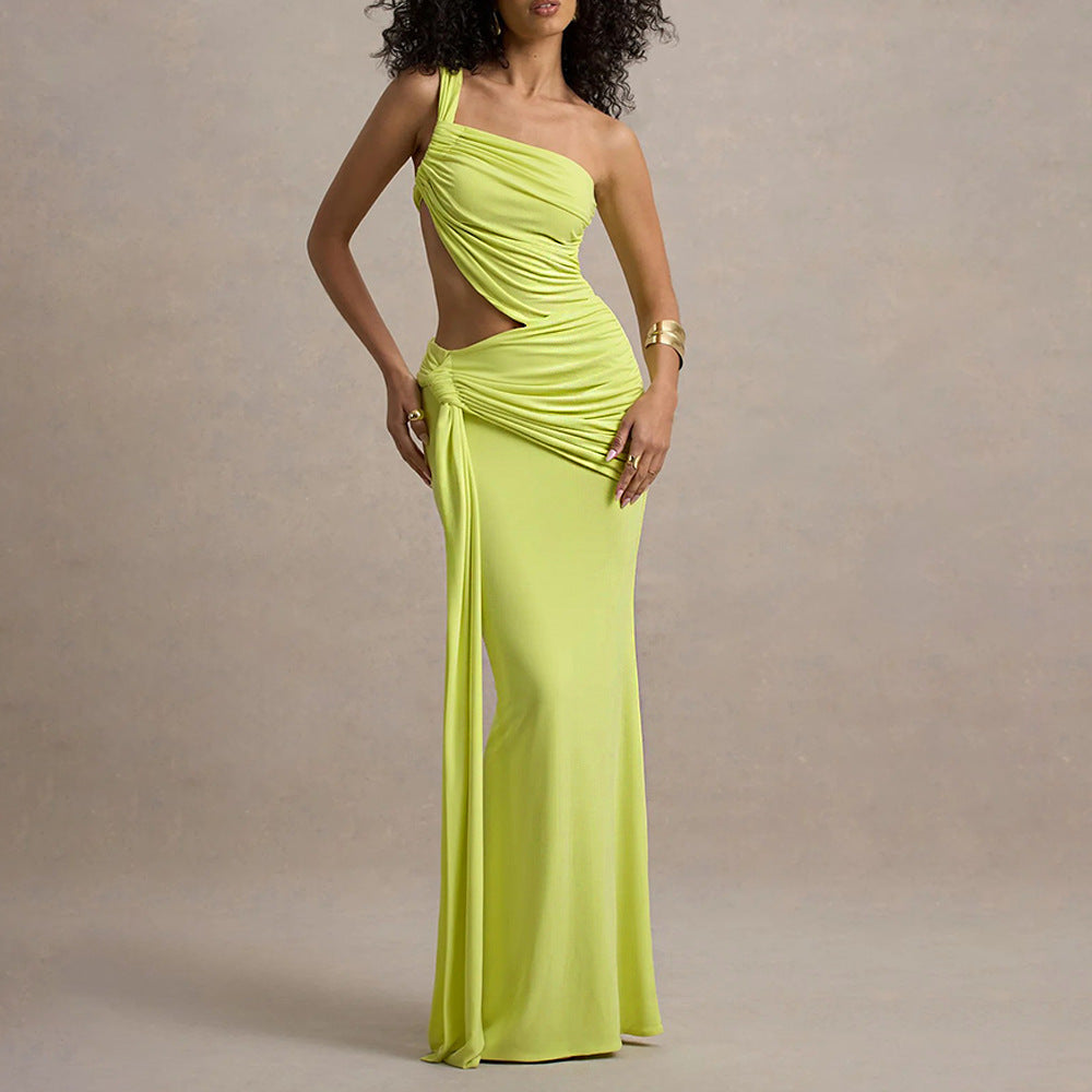 Women's Summer Sexy Backless Pleated Sheath For Dress