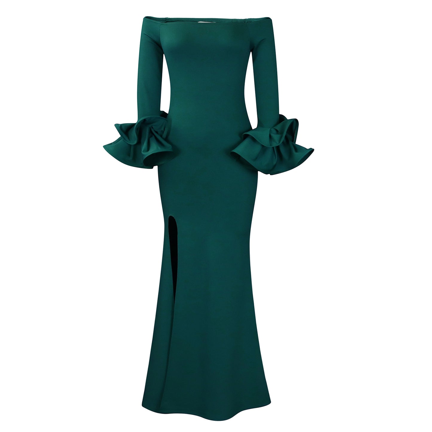 Women's Ruffle Sleeve Trailing Formal Dress African Dresses