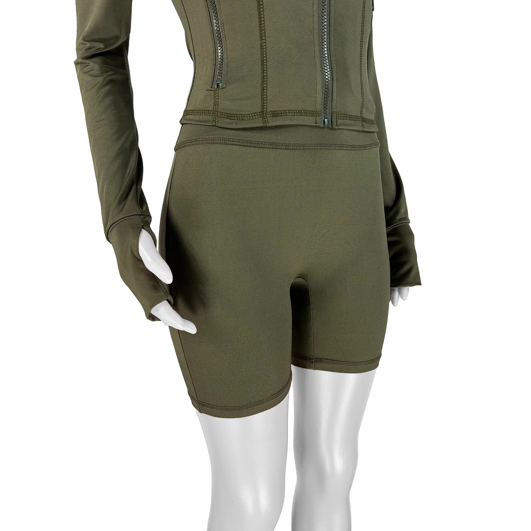 Leisure Sexy Tight Long Sleeve Two-piece Suits