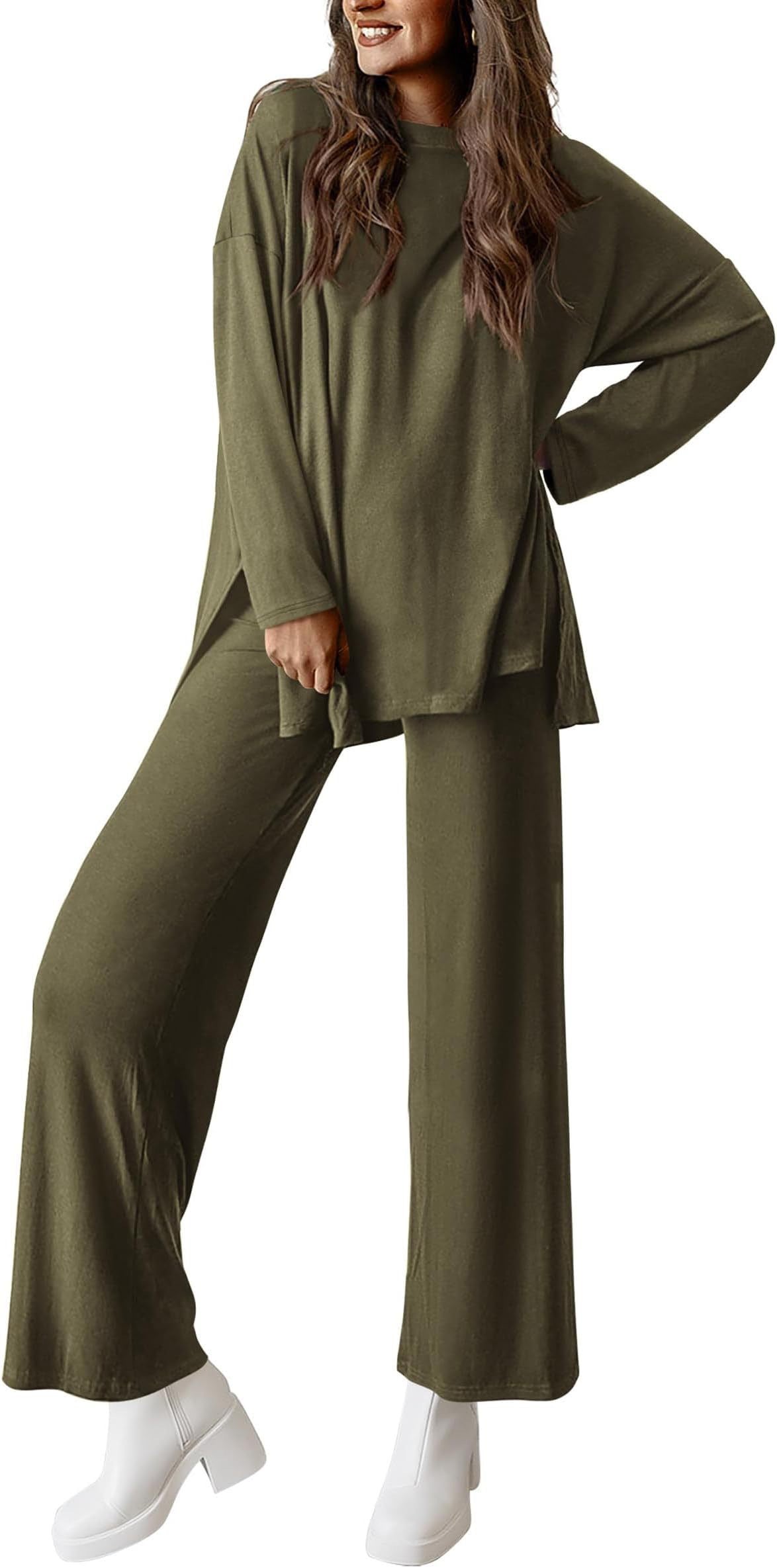 Women's Solid Color Pajamas Loose Slimming Home Fashion Casual Suit