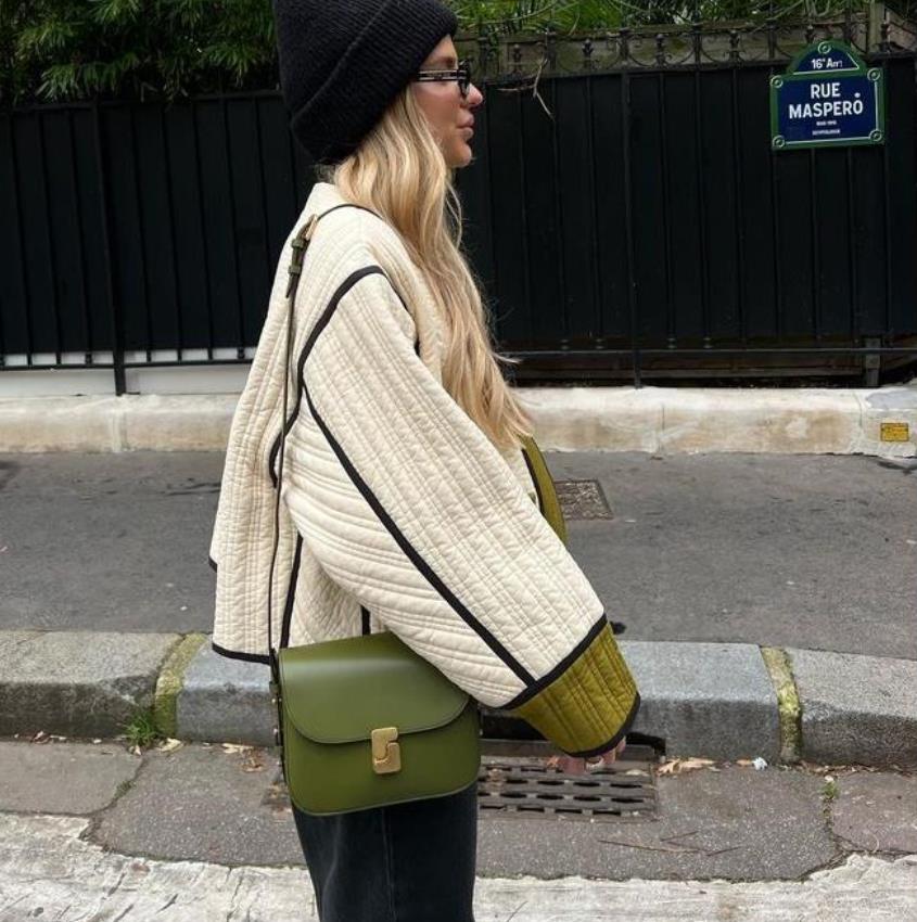 Women's Fashion Color Contrast Cotton Padded Coats