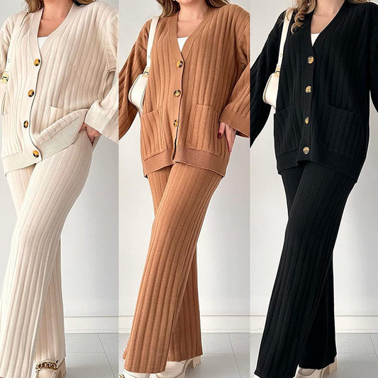 Women's Autumn Fashion Solid Color Loose Versatile Suits