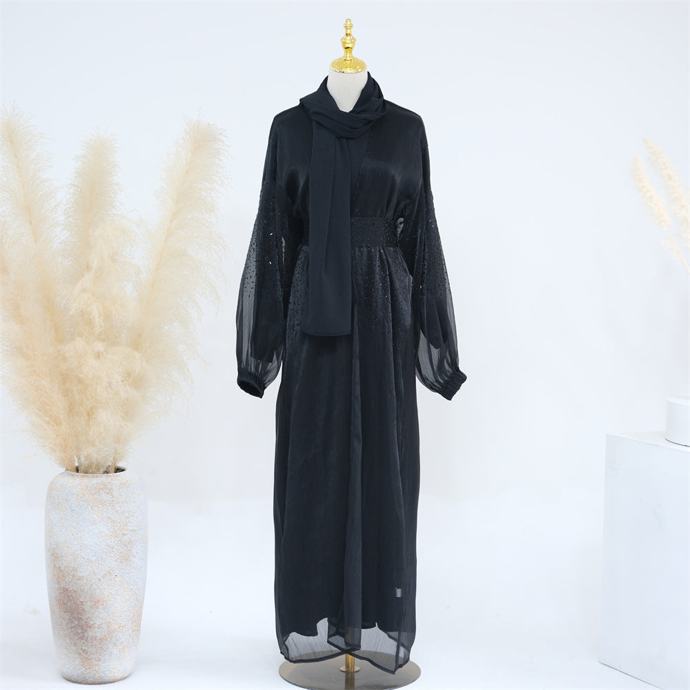 Casual Daily Solid Color Puff Sleeve Dresses