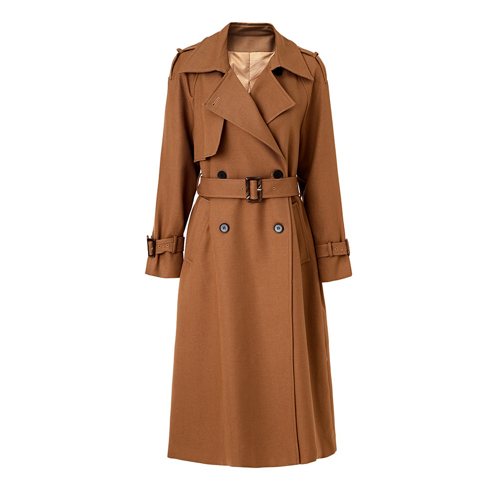 Simple Style South Oil Belt High Coats