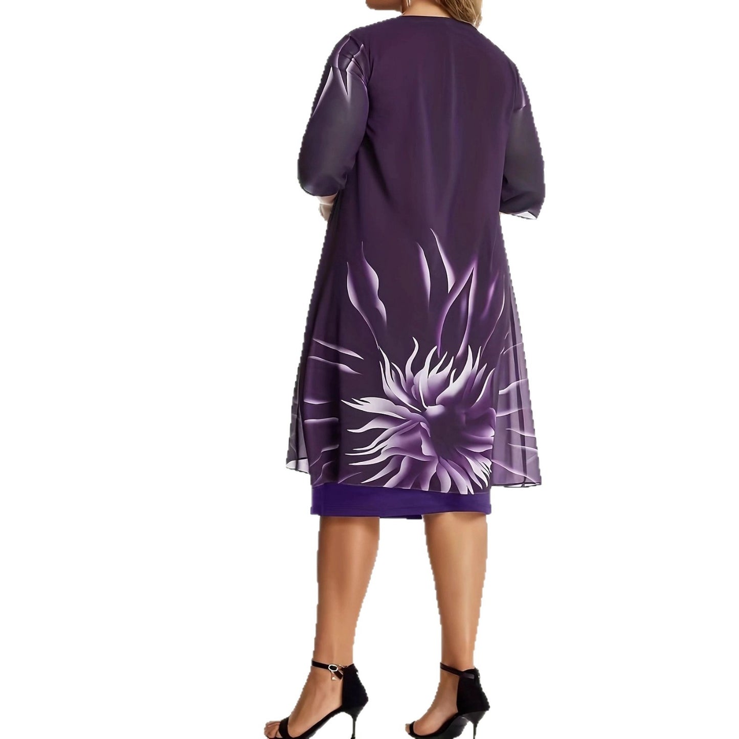 Printed Loose Large Casual Fashion Two-piece Dress