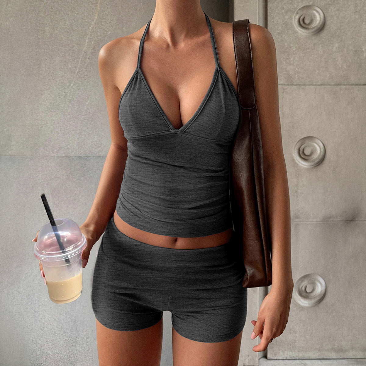 Women's Sports Yoga T-shirt Two-piece Autumn Suits