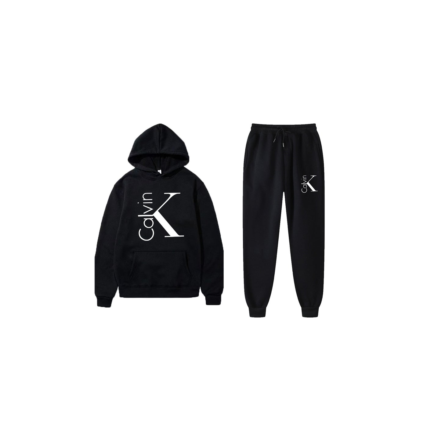 Hooded Sweatshirt Sports Two-piece Set Gradient Letter Suits