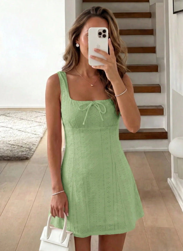 Suspender Fashion Elegant Graceful Date Pastoral Dress
