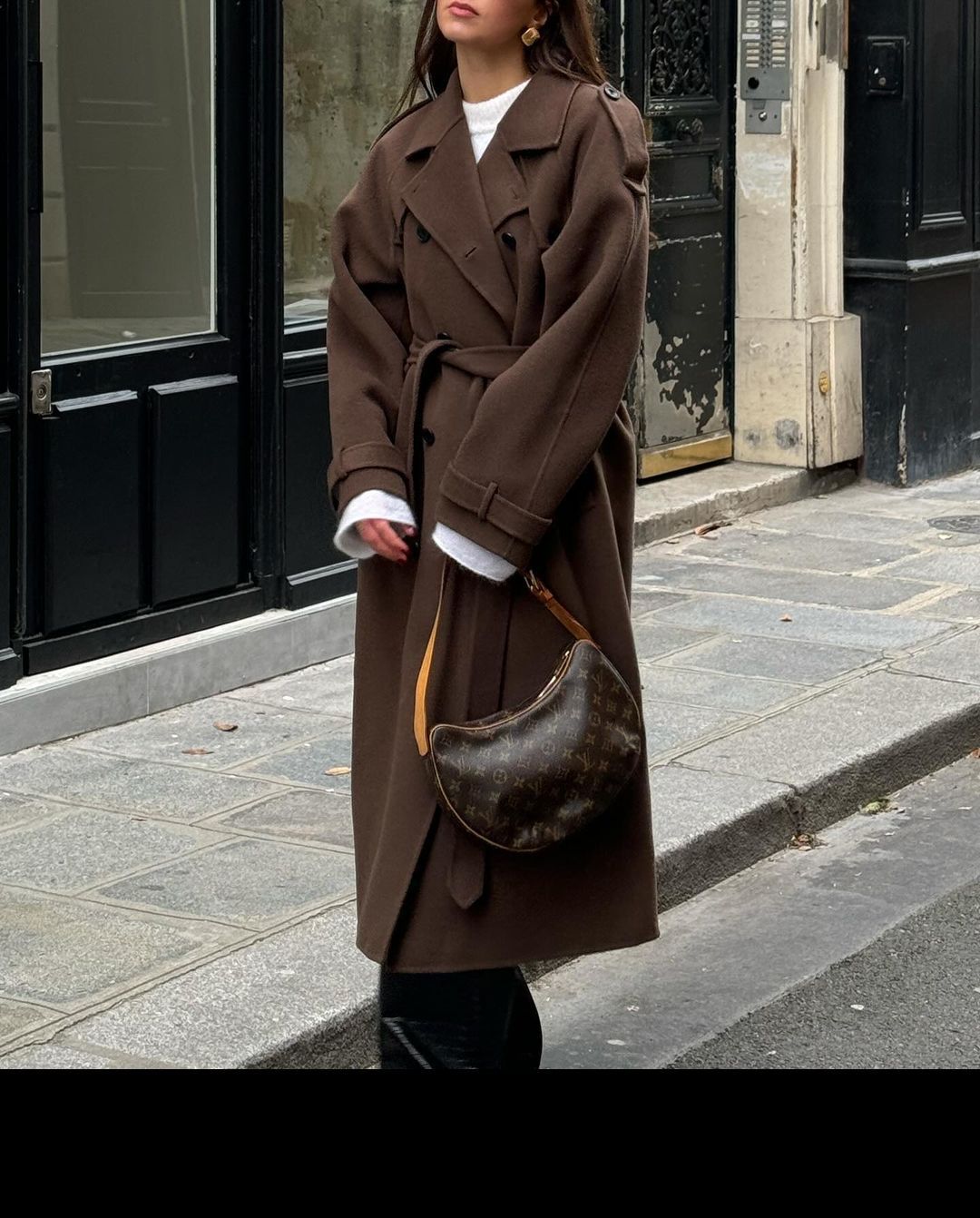 Women's Trench Elegant Lapel Large Casual Long Double Coats
