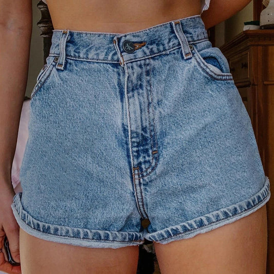 Women's Leisure Commute Style Denim Wear Summer Shorts