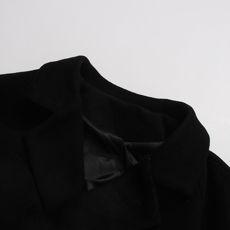 Women's Hepburn Style Classic Profile Overcoat Autumn Lapel Coats