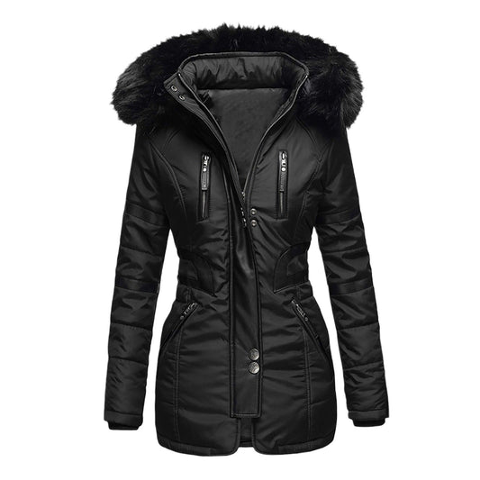 Women's Collar Cotton Clothes Casual Fashionable Warm Coats