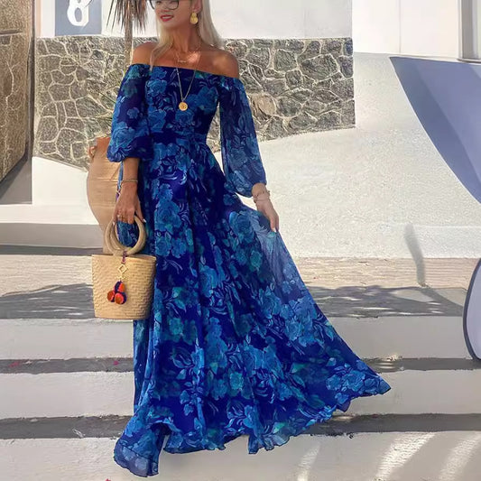 Sexy Printed Large Swing Maxi Dress Dresses