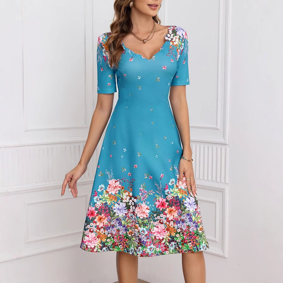 Classy Women's Summer Printed For Woman Dress