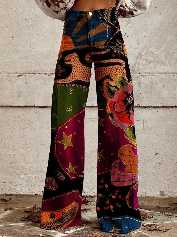 Women's Slouchy Classic Casual Thin Trousers Jeans