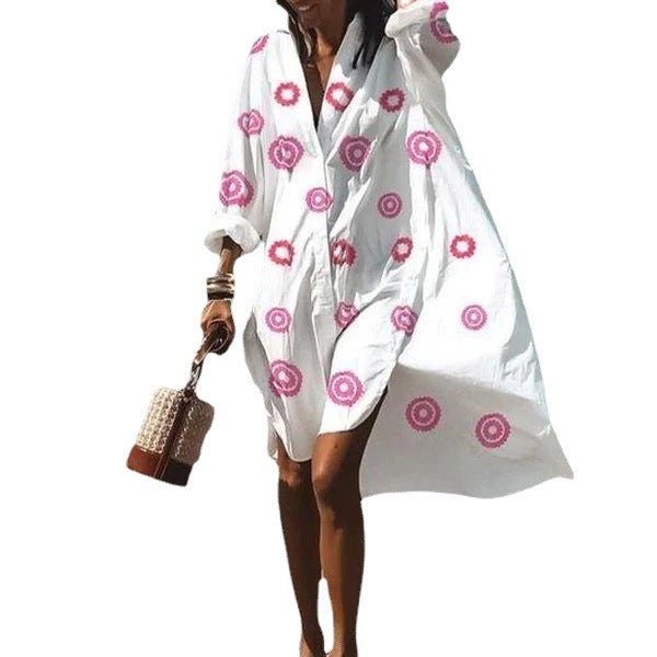 Comfortable Classic Fashion Temperament Shirt Dress Dresses