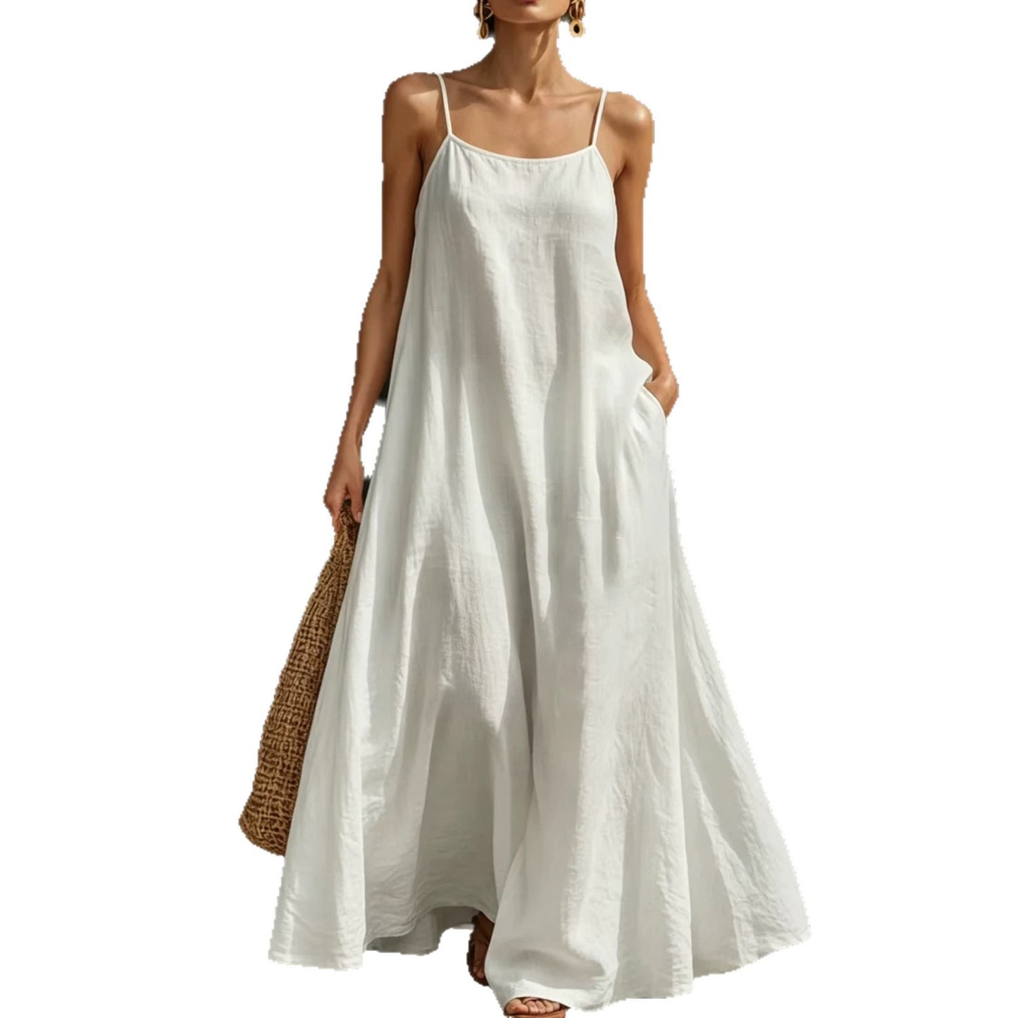 Long Loose Elegant Casual Strap Vacation Vests