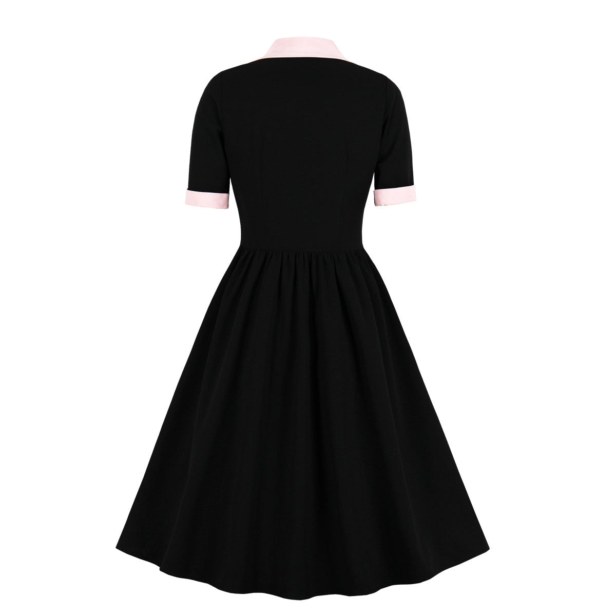 Women's Vintage Style Dress Bow Elegant Dresses