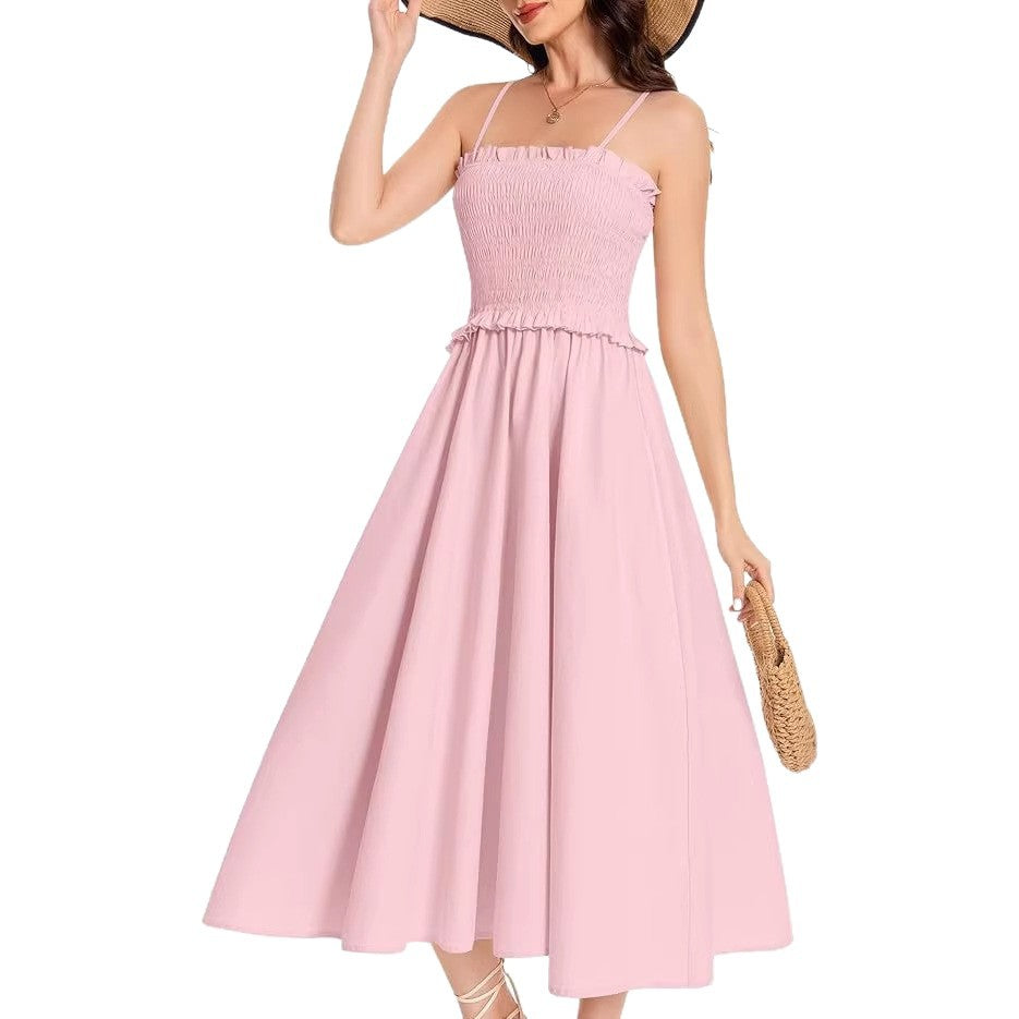 Women's French Style Vacation Elegant Strap Dress