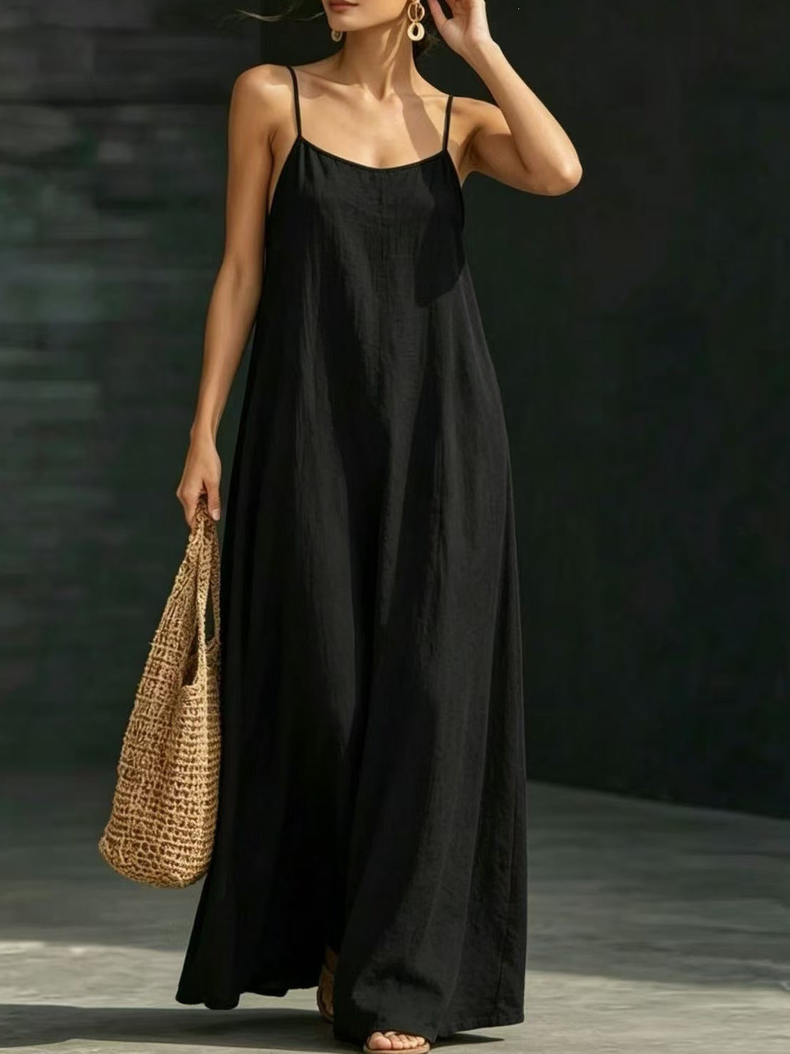 Long Loose Elegant Casual Strap Vacation Vests