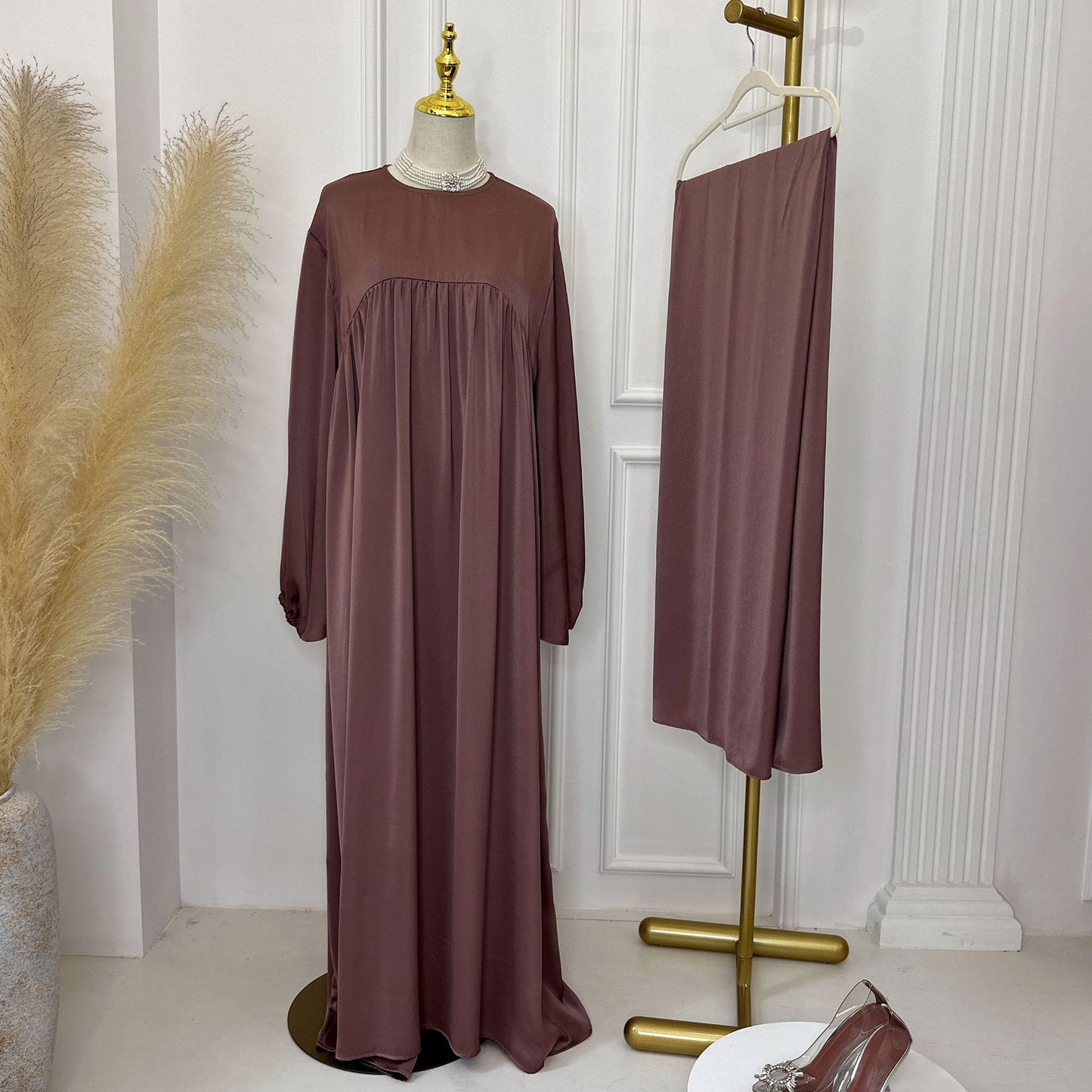 Solid Color Loose Comfortable Dress With Dresses
