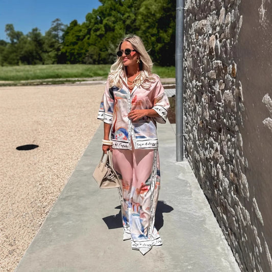 Casual Fashion Loose Temperament Shirt Sleeve Suits