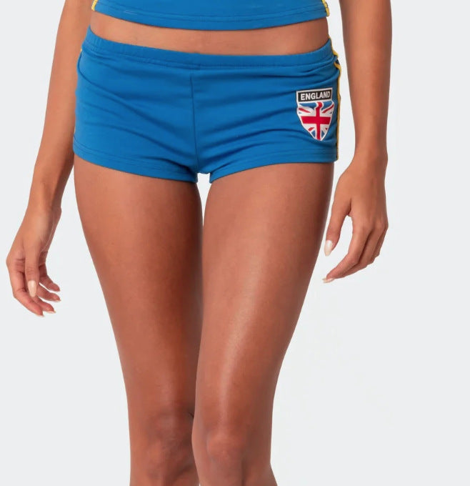 Women's Summer Fashion Letters Printed Sports Hot Shorts