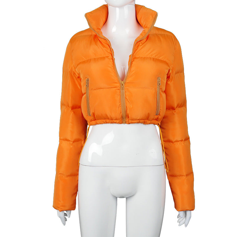 Women's Winter Long-sleeved Stand-up Collar Thermal Casual Coats