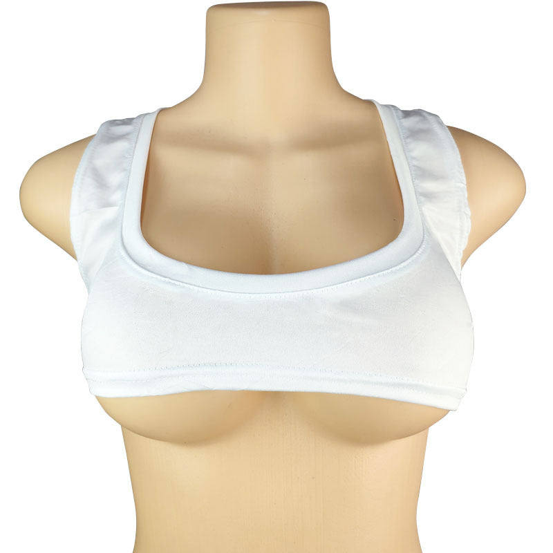 White Half Milk T-shirt Sexy Fashion Tops
