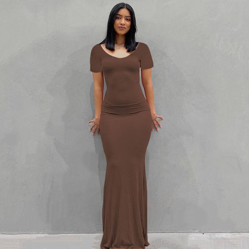 Women's Casual Slim Strap Home Long Dress