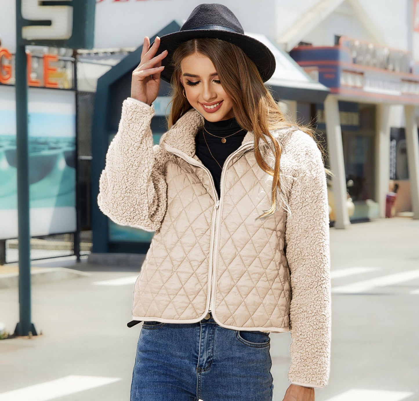 Women's Flash Veet Zipper Long Sleeve Plush Clothing
