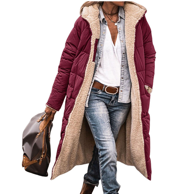 Unique Popular Trendy Long-sleeved Double-sided Thickened Coats
