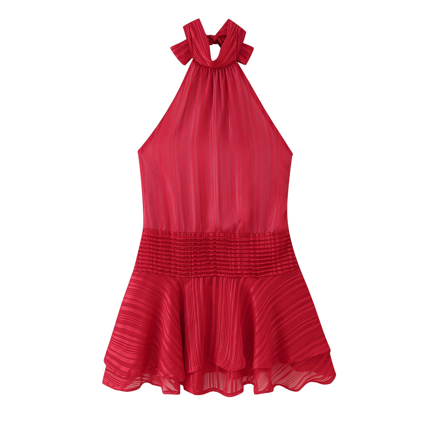 Women's Graceful Fashionable Halter Satin Dress Dresses