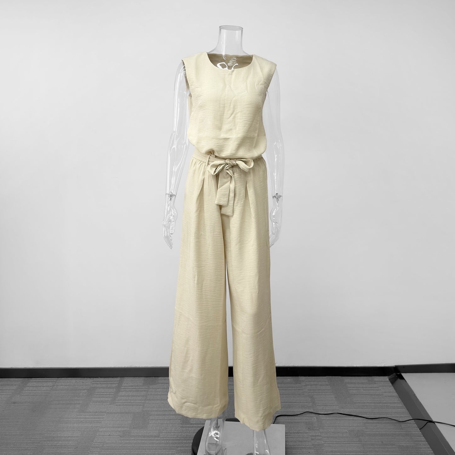 Women's Summer Sleeveless Light Luxury Temperament Solid Fashion Casual Suit