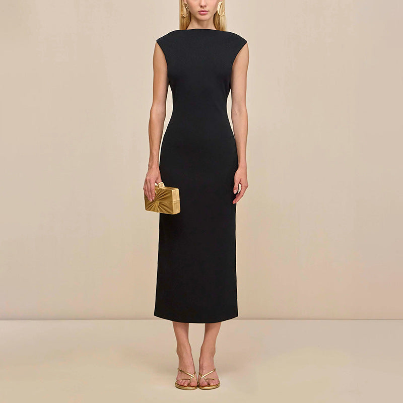 Women's Sexy Lightly Mature Hot Backless Dress Autumn Design Dresses